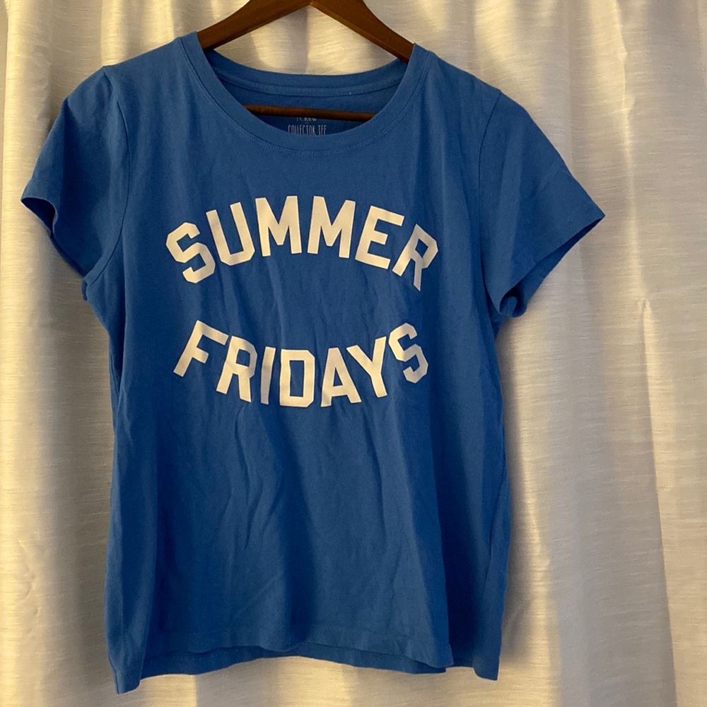 J. Crew blue T-shirt